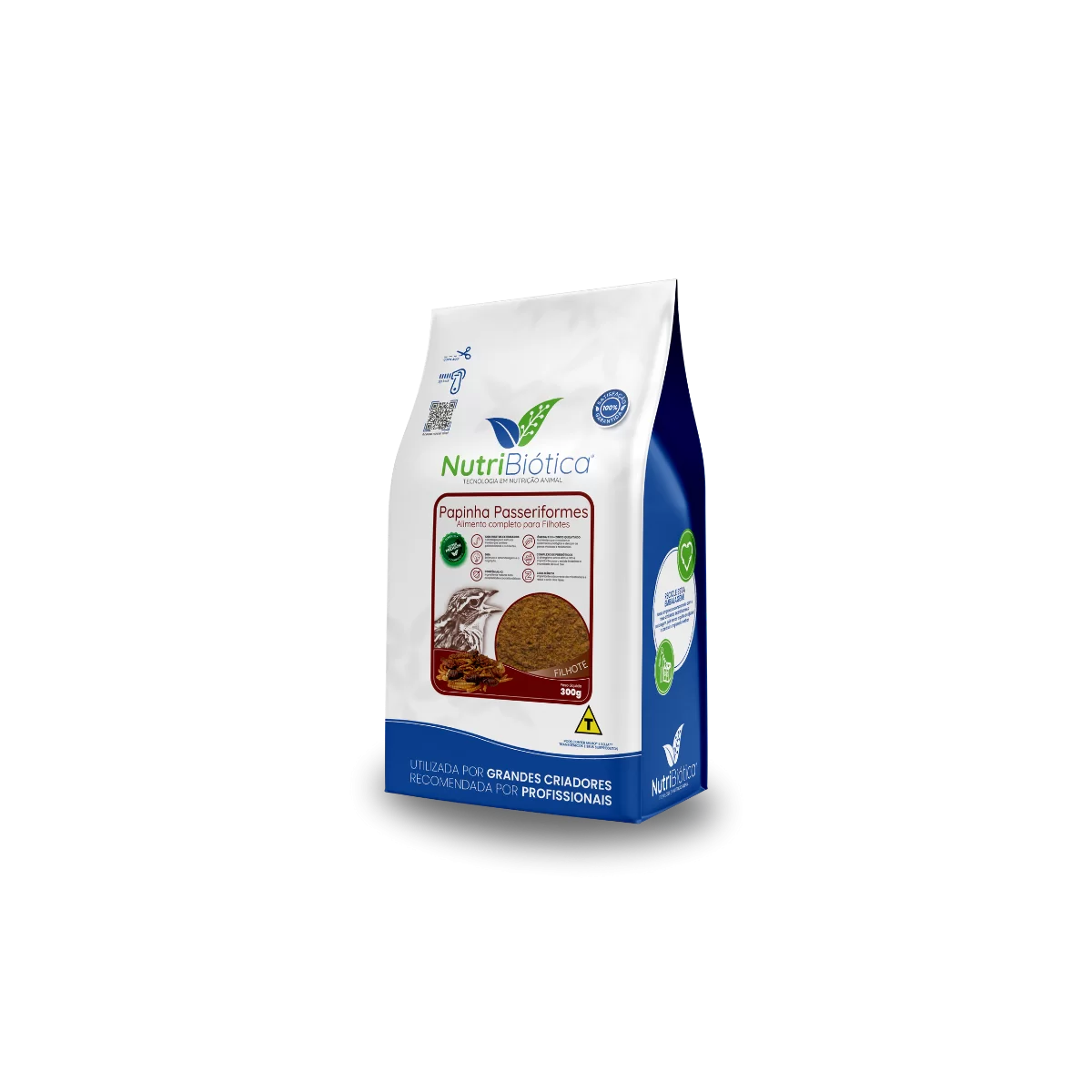 Papinha para Aves Passeriformes NutriBiótica Bugs 300g - Imagem 3