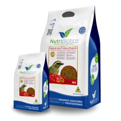 Ração Trinca Ferro Natural Frutas e Pimentas NutriBiótica 300g
