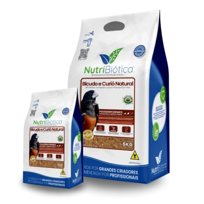 Ração Bicudo e Curió Natural NutriBiótica Super Premium 300g