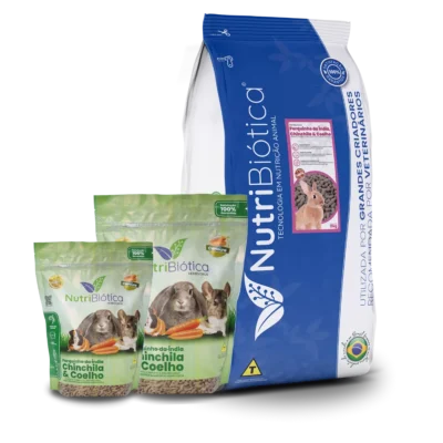 Porquinho da Índia, Chinchila e Coelho NutriBiótica 500g