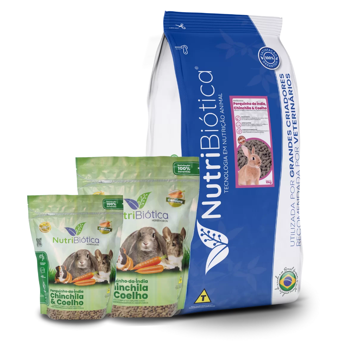 Porquinho da Índia, Chinchila e Coelho NutriBiótica 500g